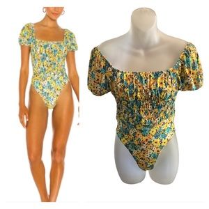 L*Space.By Monica Wise Floral OnePiece. S1